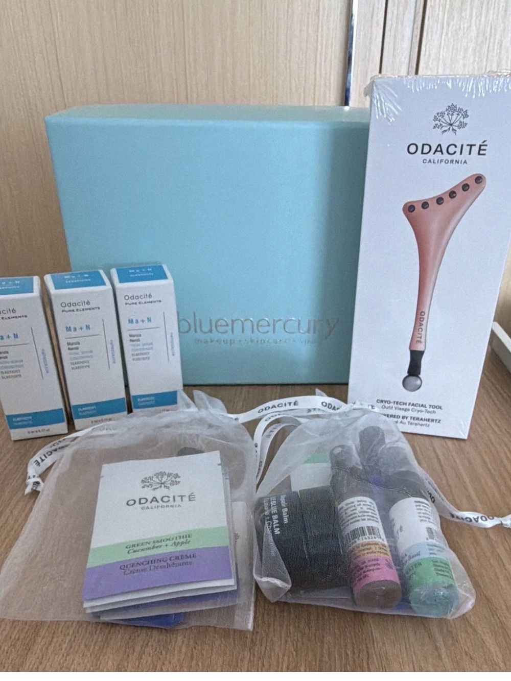 Brand New Odacite Marula Serum Set with Cryo-Tech Guasha Tool + Odacite SAMPLES